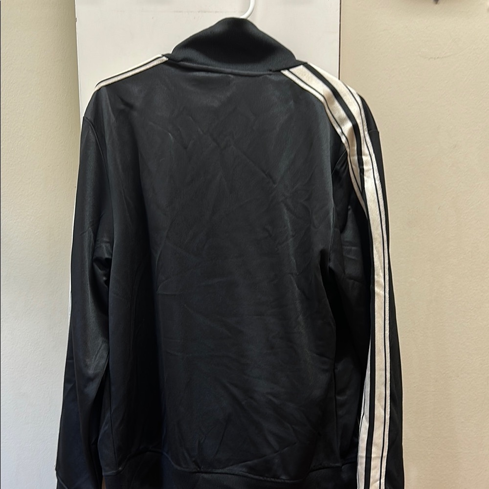 Solid Black And Gray Jacket Large - image 5